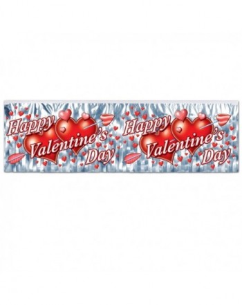 Metallic Valentines Fringe Banner Accessory