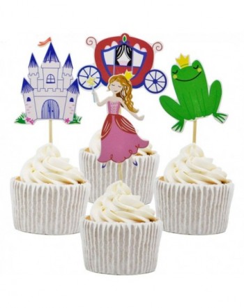 Princess Birthday Decorating Cupcake Toppers