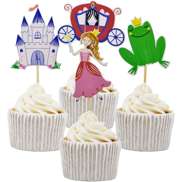 Princess Birthday Decorating Cupcake Toppers