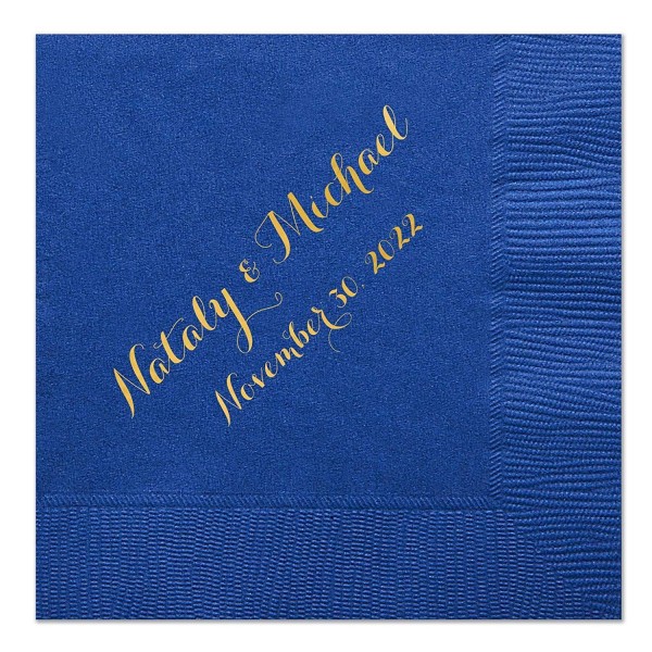 Personalized Wedding Cocktail Napkins Grooms