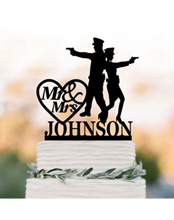 Police Wedding Toppers Letter Custom