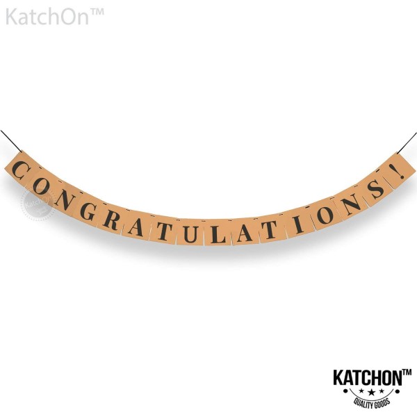 Congratulations Kraft Banner Graduation Supplies Congratulations Kraft Banner Graduation Supplies