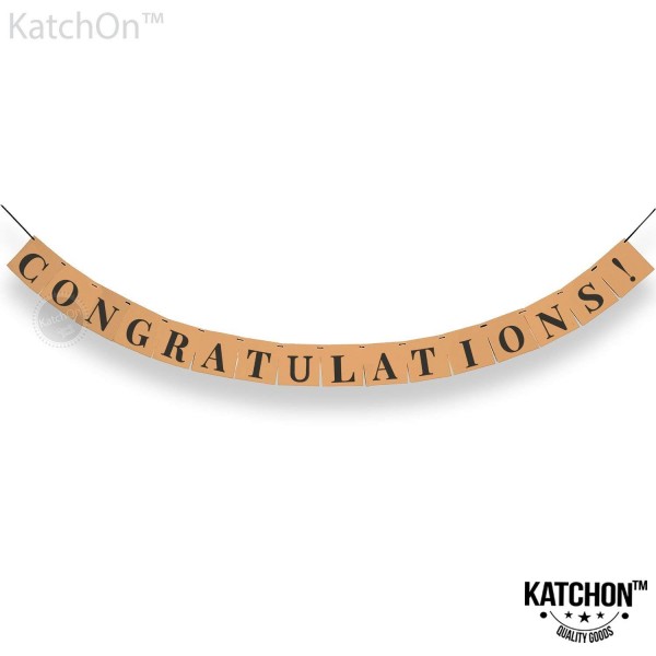 Congratulations Kraft Banner Graduation Supplies