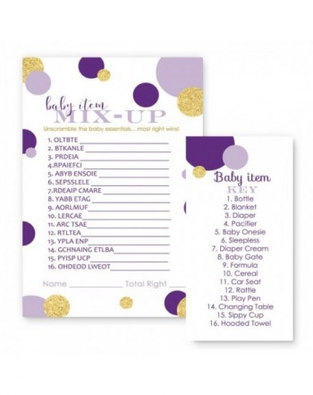Purple Gold Shower Scramble Girls