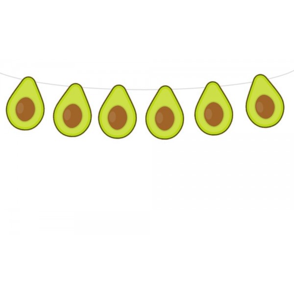 Avocado Garland Banner Birthday Decorations