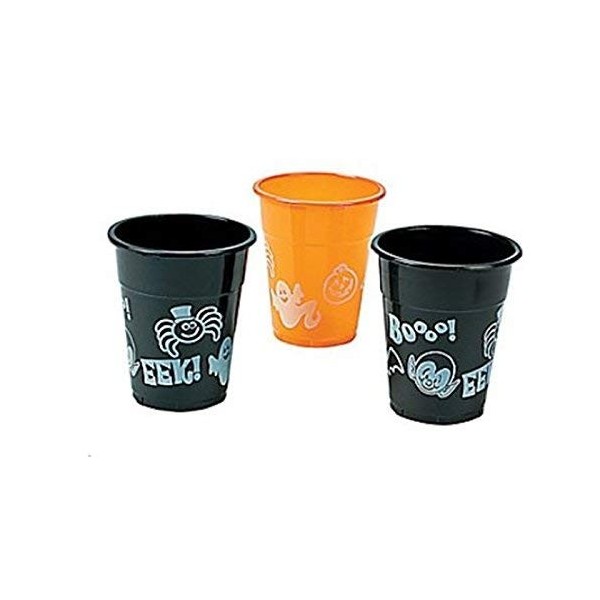 HALLOWEEN CUPS 50 PC DISPOSABLE