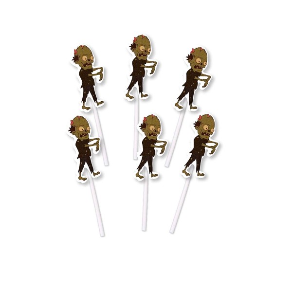 Zombie Cupcake Toppers Birthday Halloween