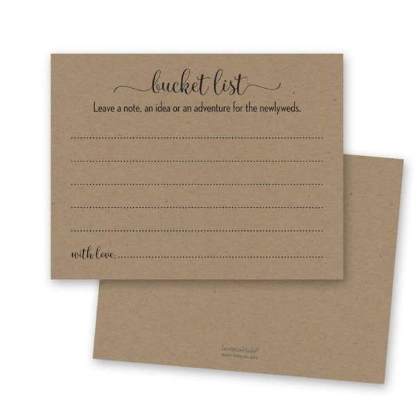 Kraft Wedding Bucket Advice Rustic x Kraft Wedding Bucket Advice Rustic x