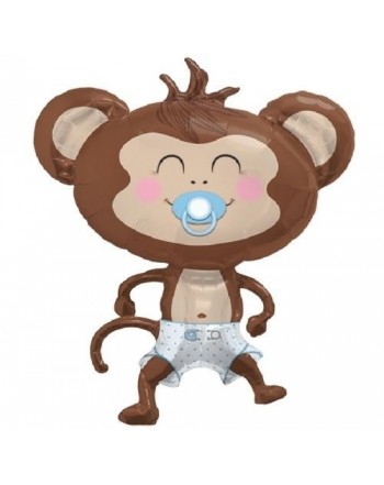 LoonBalloon MONKEY Diaper Pacifier Balloon