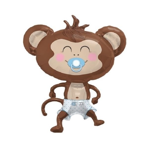 LoonBalloon MONKEY Diaper Pacifier Balloon