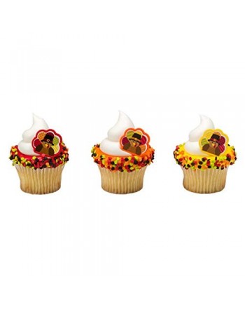 Thanksgiving Turkey Cupcake Topper Rings