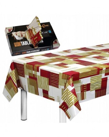 Plastish Disposable Tablecloths Checkered Rectangle