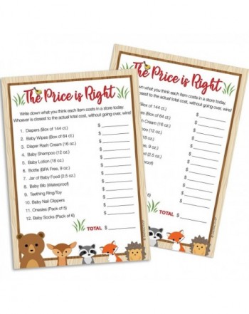 Woodland Price Right Shower Cards