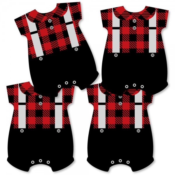 Lumberjack Bodysuit Decorations Birthday Essentials