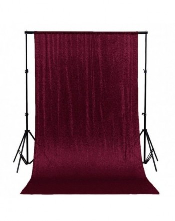 ShinyBeauty Backdrop Sequin Curtain Burgundy