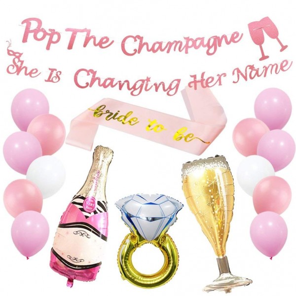 Champagne Changing Bachelorette Decorations Supplies