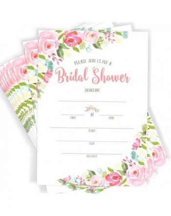 Floral Watercolor Bridal Invitations Envelopes