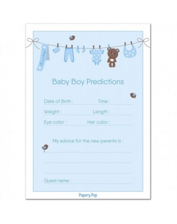 Baby Shower Prediction Advice Cards