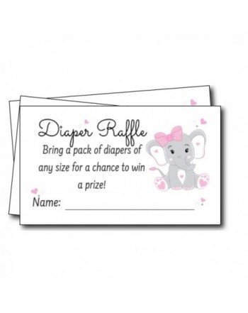 Elephant Diaper Tickets Invitations Supplies