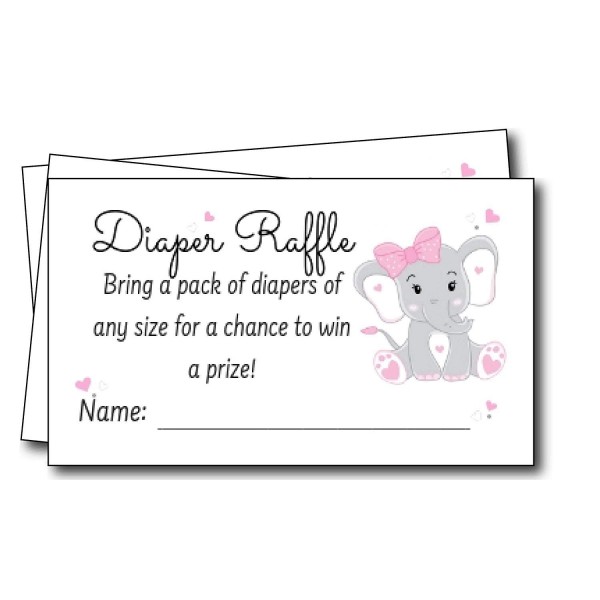 Elephant Diaper Tickets Invitations Supplies Elephant Diaper Tickets Invitations Supplies