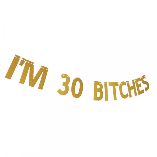 ASIDIY Glitter Bitches Birthday Banner ASIDIY Glitter Bitches Birthday Banner