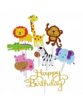 Jatidne Cupcake Toppers Birthday Decoration