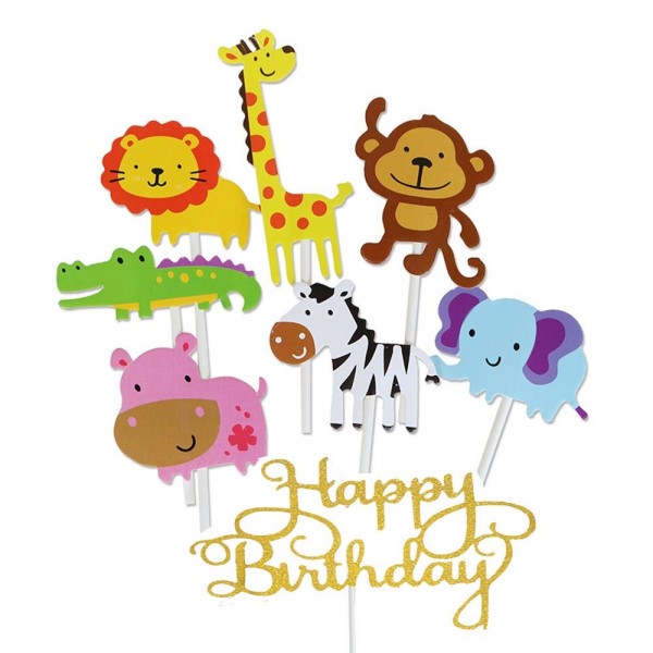 Jatidne Cupcake Toppers Birthday Decoration