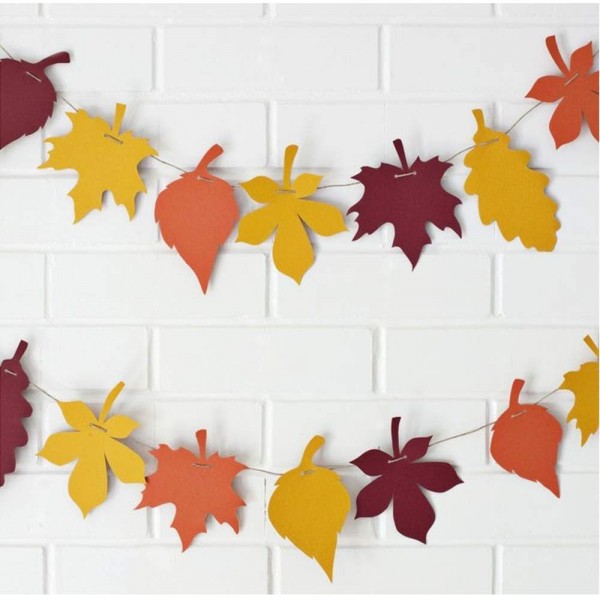 Fall Maple Leaves Felt Garland Fall Maple Leaves Felt Garland