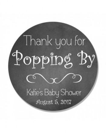 Personalized Thanks Popping Shower Sticker