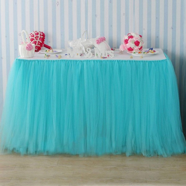 Fivejorya Turquoise Wonderland Tablecloth Tableware