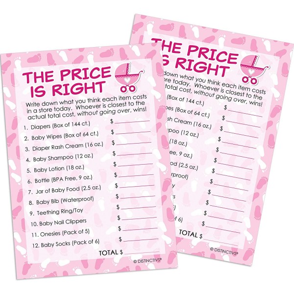 DISTINCTIVS Pink Girl Baby Shower DISTINCTIVS Pink Girl Baby Shower