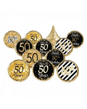 50th Birthday Party Favor Stickers