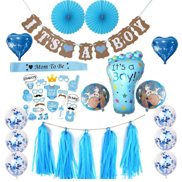 Baby Shower Its A Boy Party Decoration Set And Game Ideas Gifts