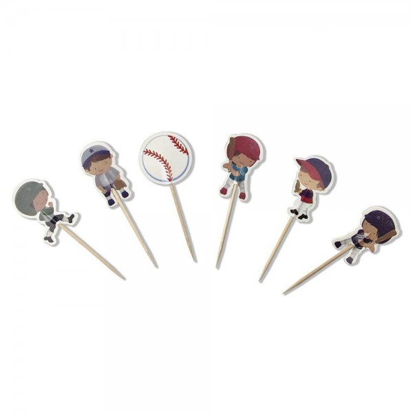 PROPARTY Baseball Cupcake Birthday Decoration PROPARTY Baseball Cupcake Birthday Decoration