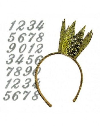 Birthday Crown Headband Customizable Numbers