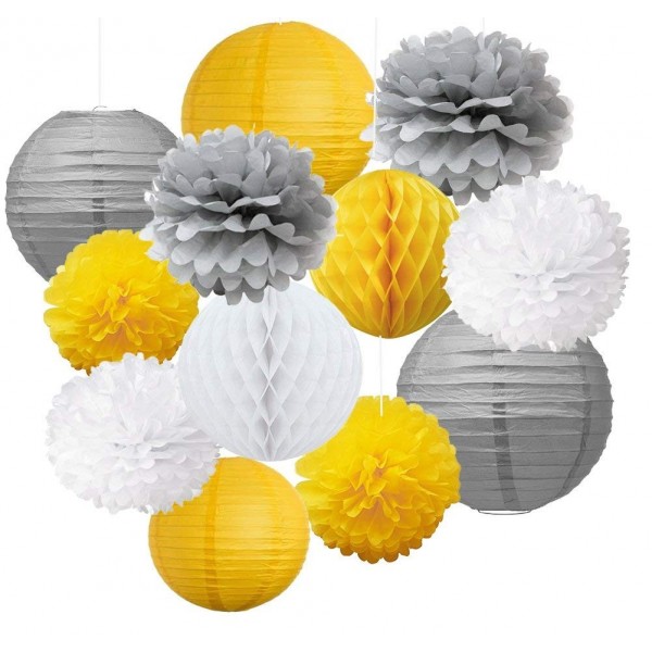 Pompoms Hanging Honeycomb Birthday Decoration