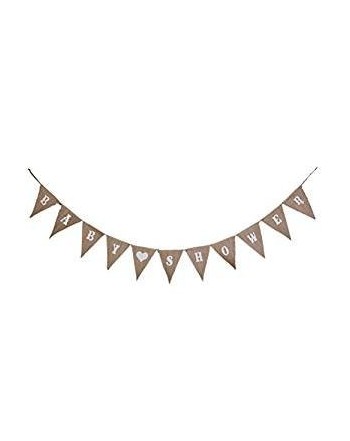 PIXNOR Hessian Bunting Banners Decoration