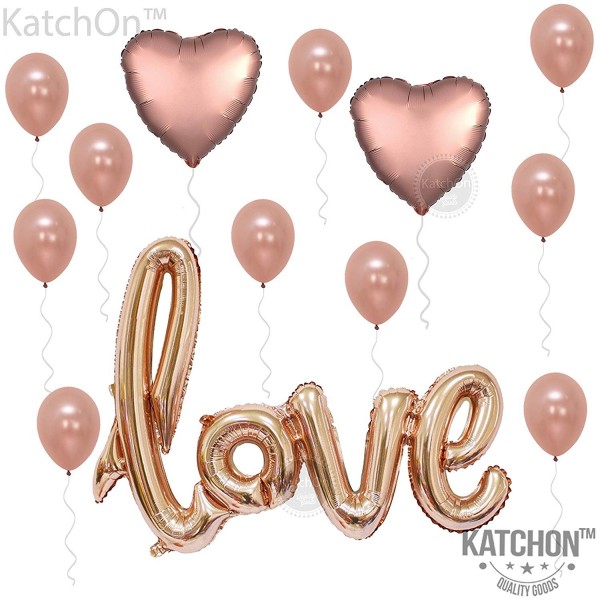 KATCHON Kit Valentines Decorations Heart Balloons Rose