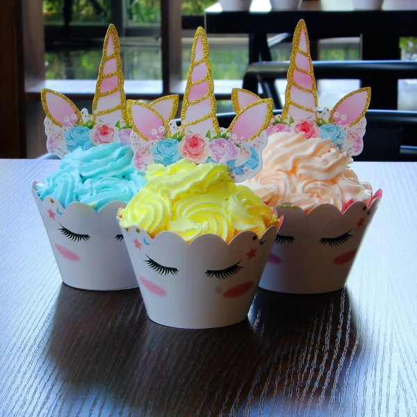 AMZTM Cupcake Toppers Wrappers Decorations AMZTM Cupcake Toppers Wrappers Decorations
