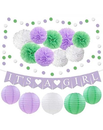 Shower Decorations Lavender Lanterns Garland