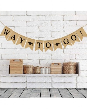 Burlap Banner Graduation Party Decoration