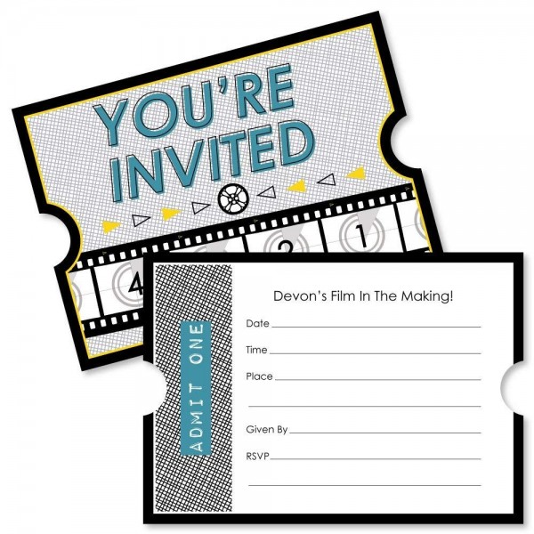 Custom Movie Personalized Graduation Invitations