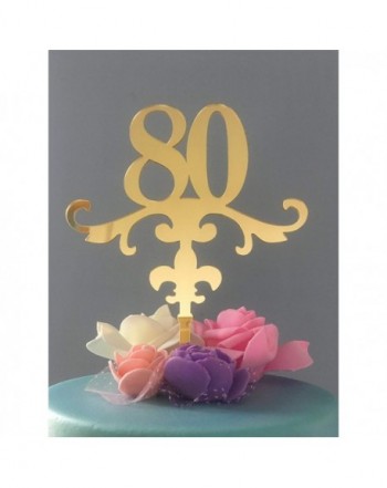 ShinyBeauty Cake Topper Birthday 80th Birthday Cake Topper