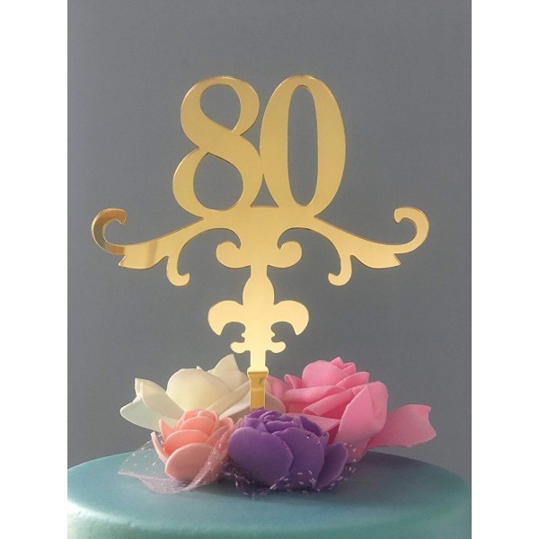 ShinyBeauty Cake Topper Birthday 80th Birthday Cake Topper ShinyBeauty Cake Topper Birthday 80th Birthday Cake Topper