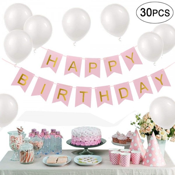 Birthday Balloons Decorations Bunting Supplies