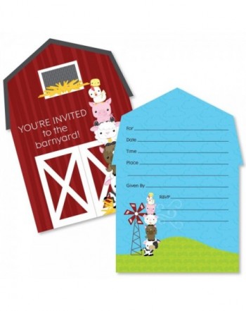 Farm Animals Fill Invitations Invitation