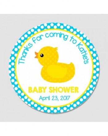 Personalized Rubber Shower Favor Stickers