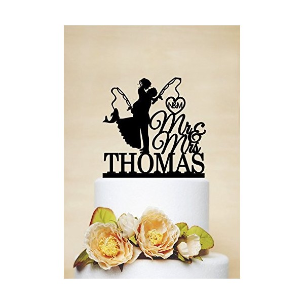 Fishing Topper Wedding Personalized Toppers Fishing Topper Wedding Personalized Toppers