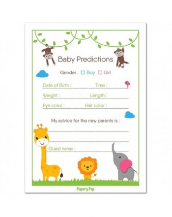 Baby Shower Prediction Advice Cards