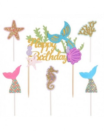 Qibote Mermaid Birthday Decoration Supplies